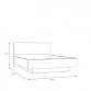 Lenybelardo LNBL4162-D85 Stelaż łóżka z pojemnikiem