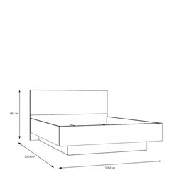 Lenybelardo LNBL4162-D85 Stelaż łóżka z pojemnikiem #4