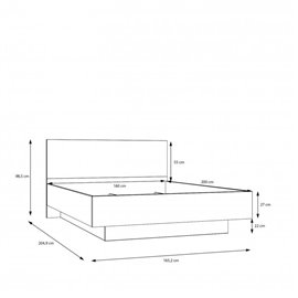 Lenybelardo LNBL4162-D85 Stelaż łóżka z pojemnikiem #5
