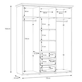 Iloppa Szafa ubraniowa TIQS833S1-J99  #8